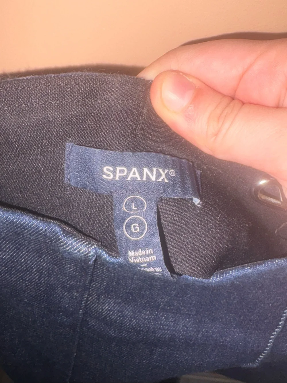 Spanx Demi Boot Jeans in Raw Indigo Wash